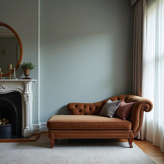 Rosewood Velvet Fabric 2 Seater Modern Chaise Lounge Couch With Tufted Button Design For Living room, Office, Garden