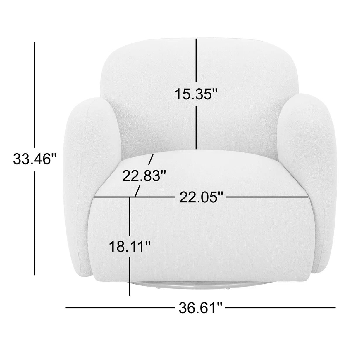 Modern Accent Arm Chair with 360 Degree Rotatable Single Seater Sofa for Home, Living room ,Bedroom