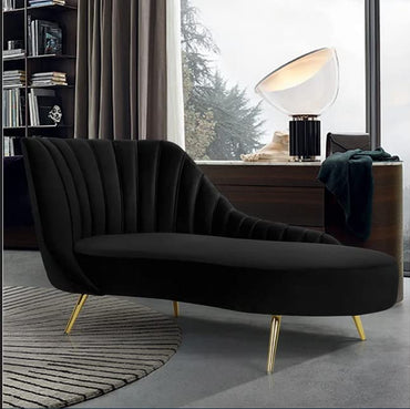 Steel Leg Rosewood 2-Seater Settee Sofa Diwan Couch for Home and Living Room