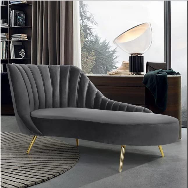 Steel Leg Rosewood 2-Seater Settee Sofa Diwan Couch for Home and Living Room