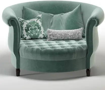 Roosewood Velvet Fabric 2 Seater Chaise Lounge Chair For Living room, Office, Garden