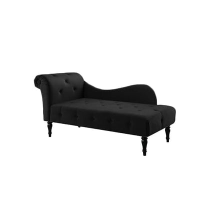 Rosewood Velvet Fabric 2 Seater Modern Chaise Lounge Couch With Tufted Button Latest Design For Living room, Office, Garden