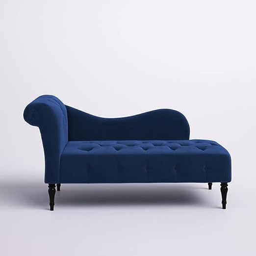 Rosewood Velvet Fabric 2 Seater Modern Chaise Lounge Couch With Tufted Button Latest Design For Living room, Office, Garden