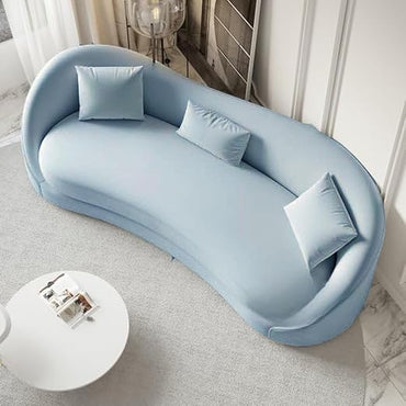 3 Seater Modern Round Back Sofa Comfortable and Relaxing Sofa in for Living Room, Bedroom, Hallways