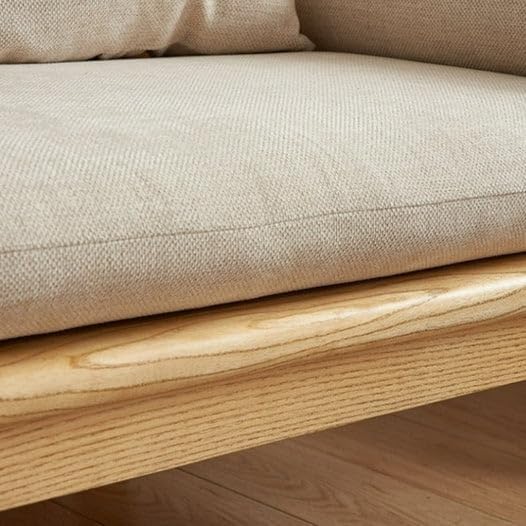 Modern Rattan Sofa Cane Design with Natural Finish , Solid Wooden Frame Living Room Couch or Lounge Seating, Comfortable and Stylish Furniture.