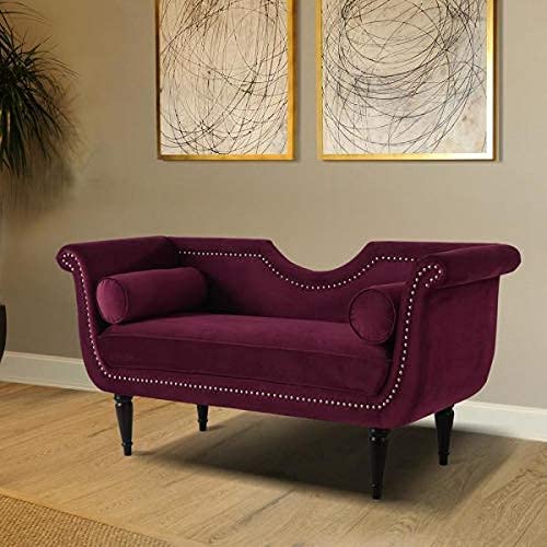 Rosewood 2-Seater Settee Sofa Diwan Couch for Home and Living Room