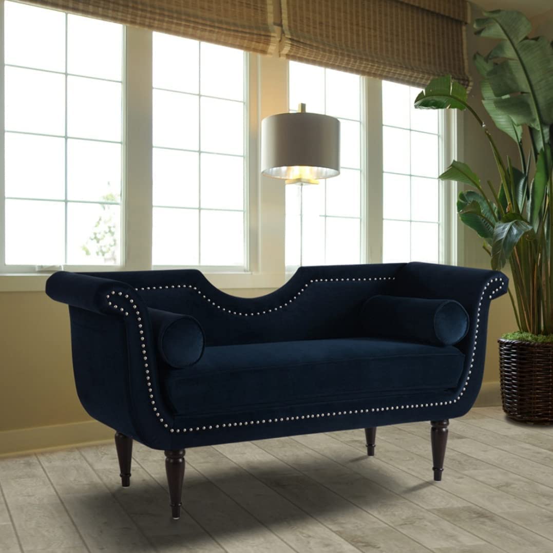 Rose Wood 2-Seater Settee Sofa Diwan Lounge Couch Sofa for Home and Living Room