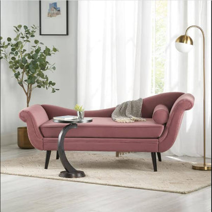 Rosewood 2-Seater Chaise Lounge Couch For Living Room