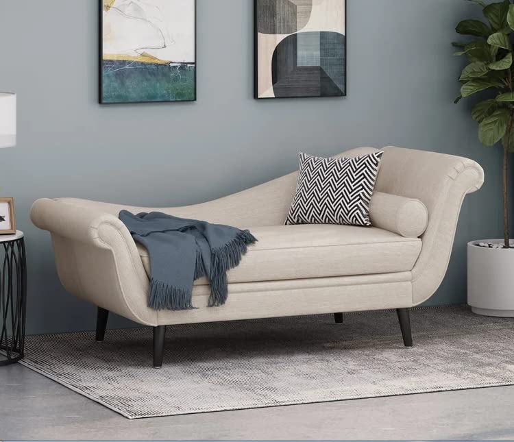 Rosewood 2-Seater Chaise Lounge Couch For Living Room