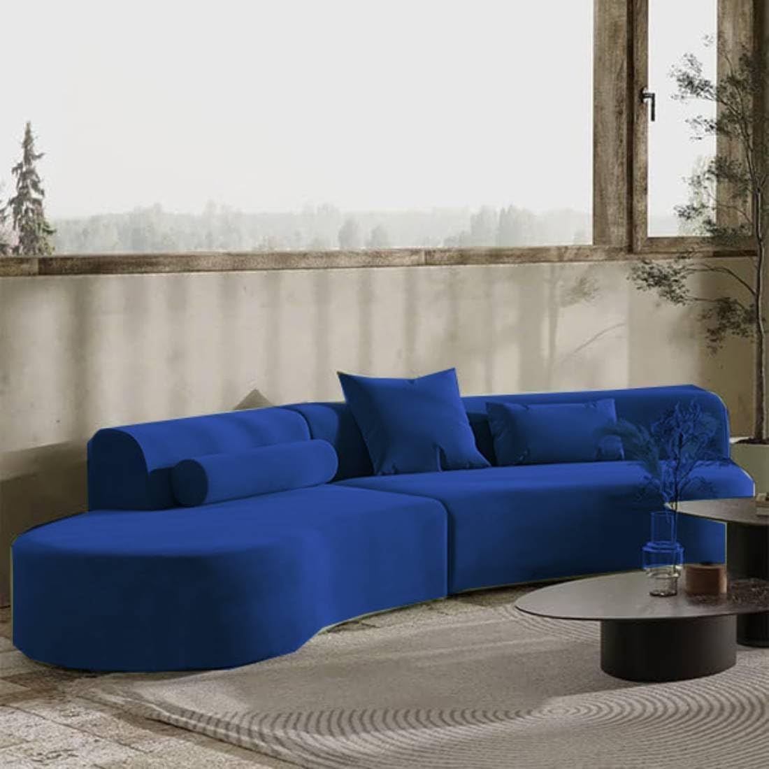 Modern 4 Seater L-Shape Sofa for Living Room Comfortable Seating for Living and Bedroom