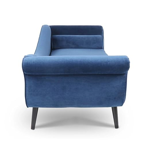 Rosewood 2-Seater Chaise Lounge Couch For Living Room