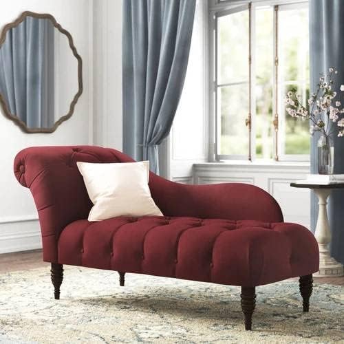 Rosewood 2-Seater Modern Classic Settee Sofa Diwan for Home and Living Room, Office, Bedroom