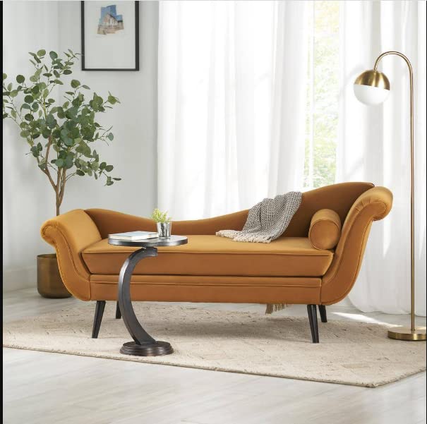 Rosewood 2-Seater Chaise Lounge Couch For Living Room